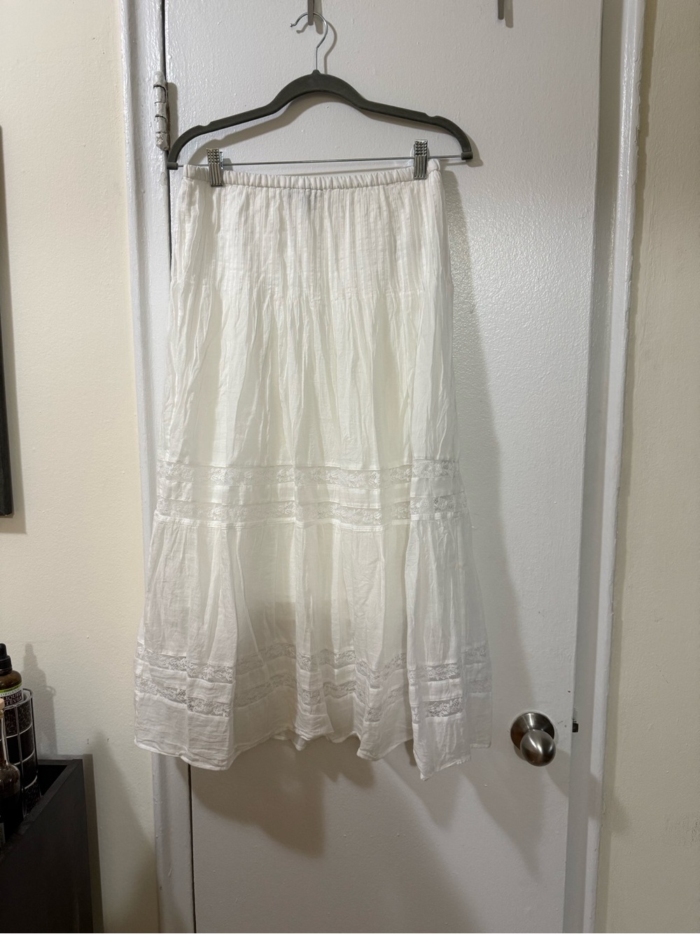 J.Crew White Lace Maxi Skirt